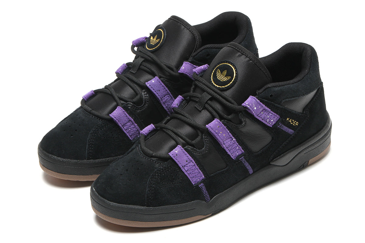 Adidas Skateboarding - Kader
Style # KI0408
Color : Core Black / College Purple / Gold Metallic