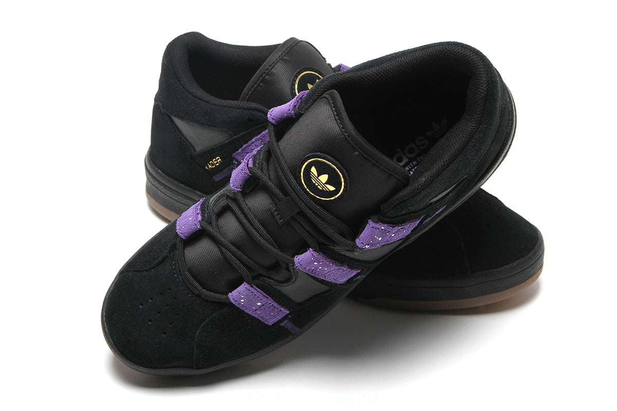 Adidas Skateboarding - Kader
Style # KI0408
Color : Core Black / College Purple / Gold Metallic