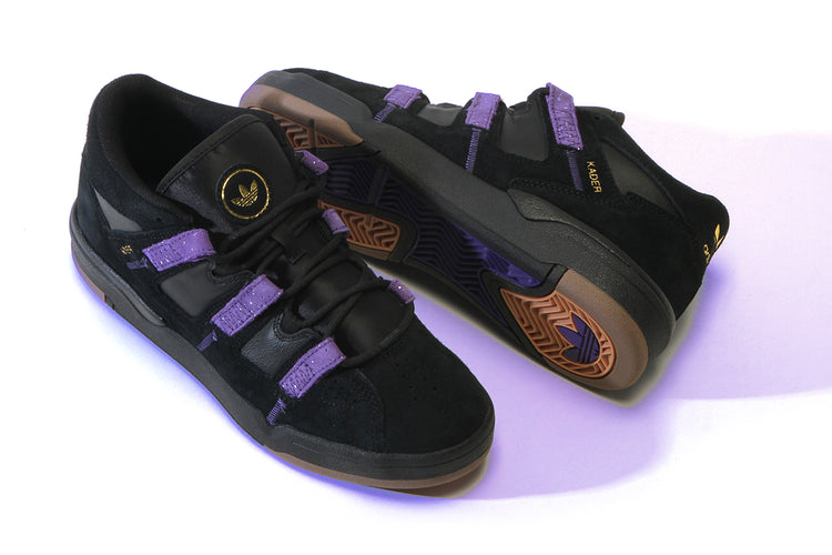 Adidas Skateboarding - Kader
Style # KI0408
Color : Core Black / College Purple / Gold Metallic