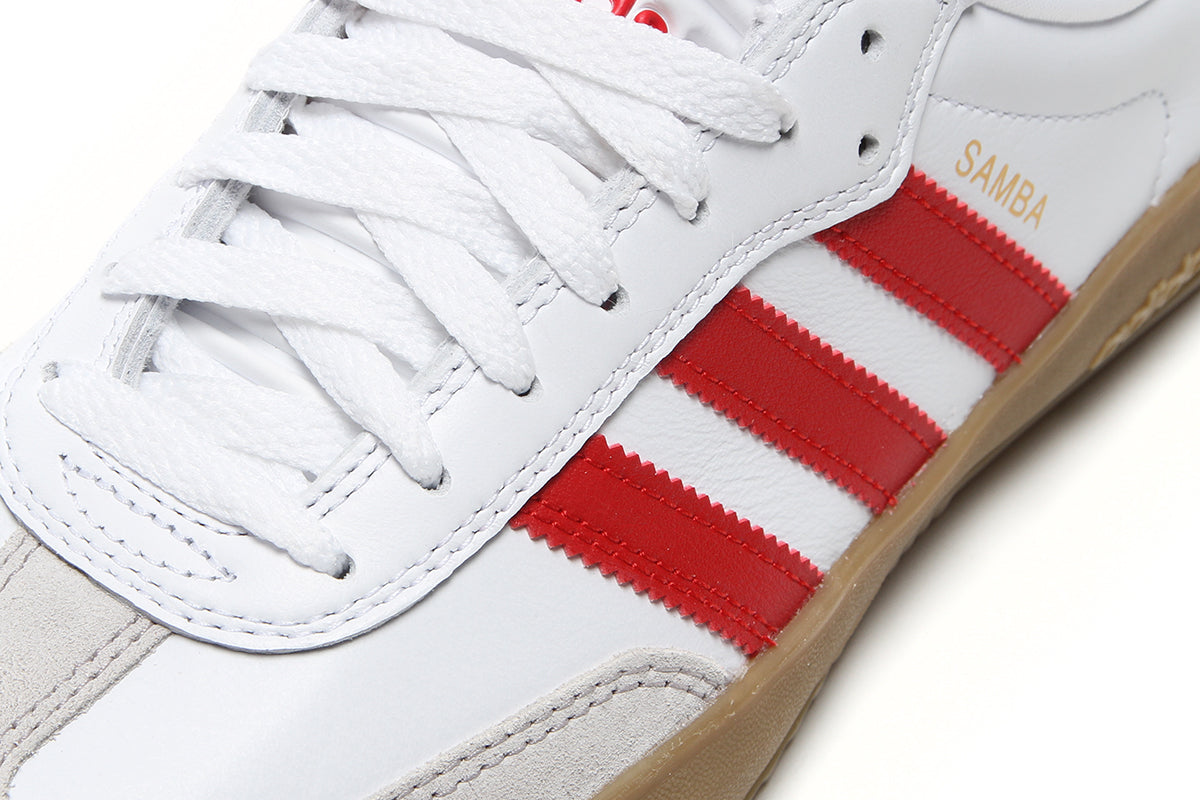 adidas Puig Samba (White/Better Scarlet/Gum) 10.5 adidas Puig Samba (White/Better Scarlet/Gum) 10.5
