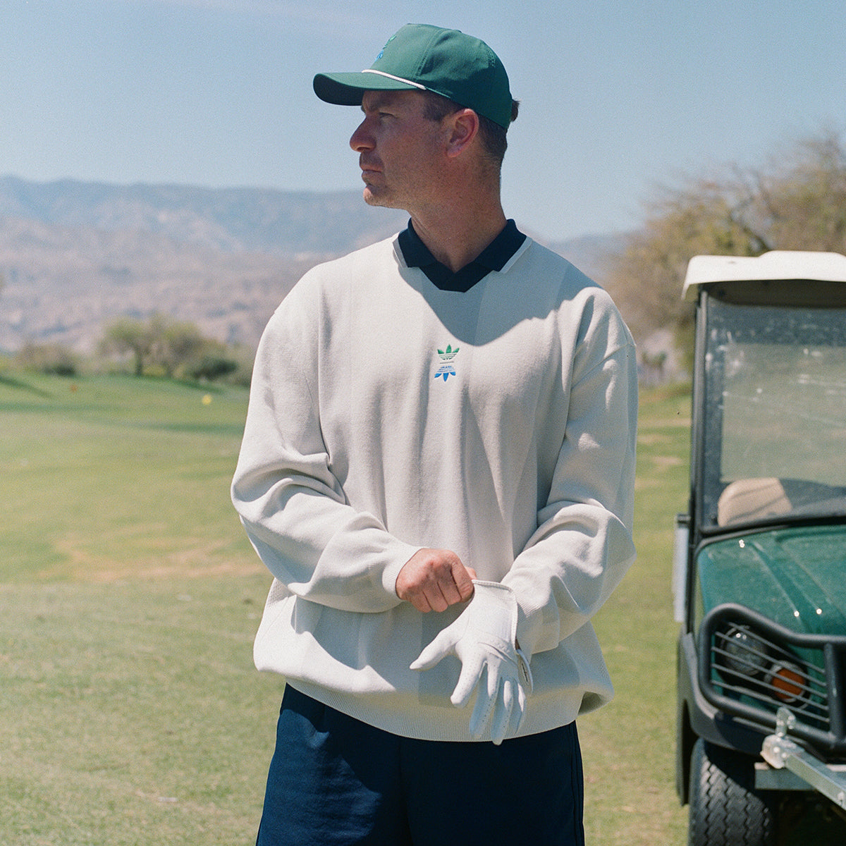 Adidas | Rolling Links L/S Polo Shirt Chalk White