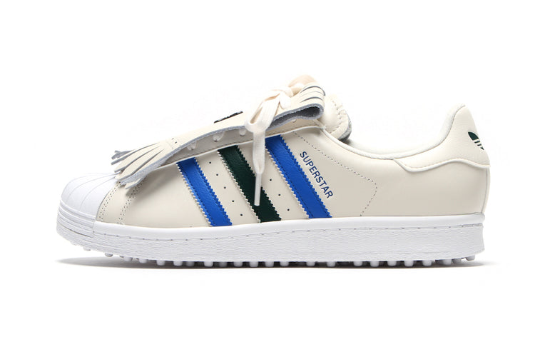 Adidas | Rolling Links Superstar Spikeless Golf Shoe Chalk White Collegiate Green Bluebird