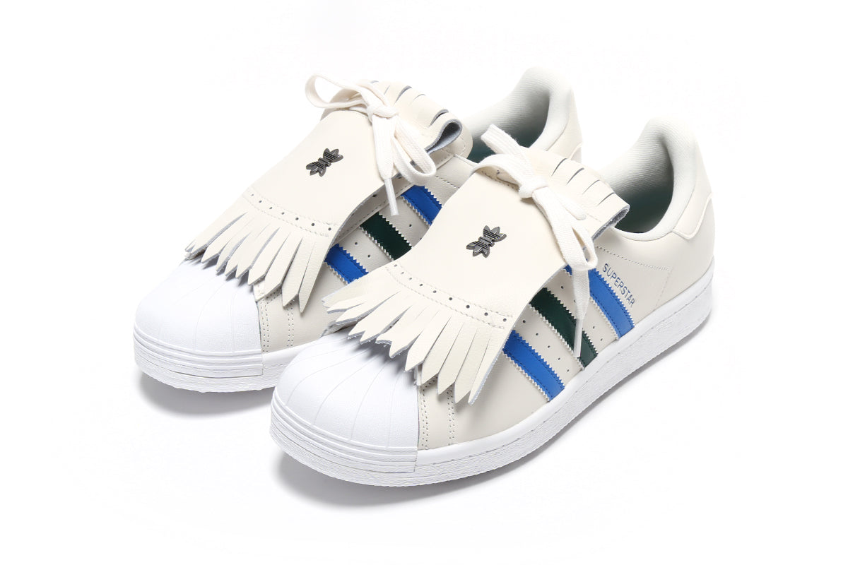 Adidas | Rolling Links Superstar Spikeless Golf Shoe Chalk White Collegiate Green Bluebird