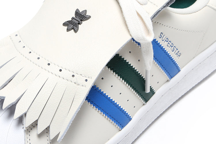 Adidas | Rolling Links Superstar Spikeless Golf Shoe Chalk White Collegiate Green Bluebird