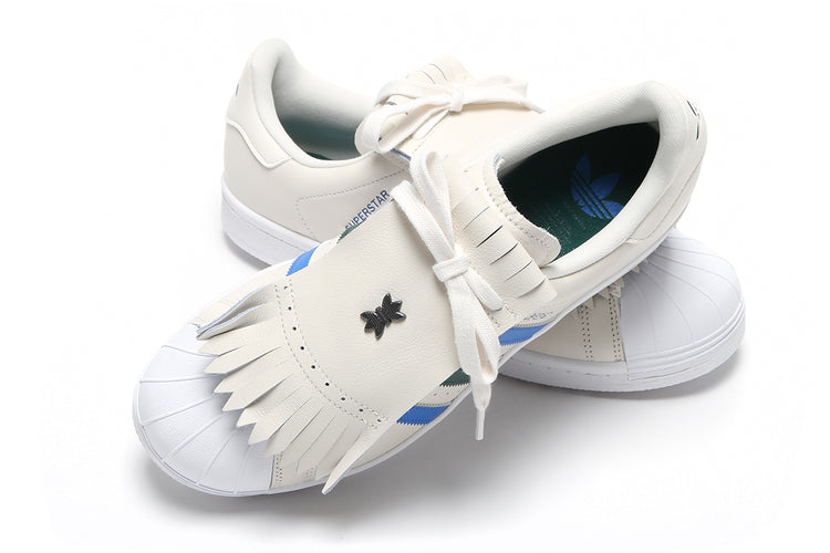 Adidas | Rolling Links Superstar Spikeless Golf Shoe Chalk White Collegiate Green Bluebird