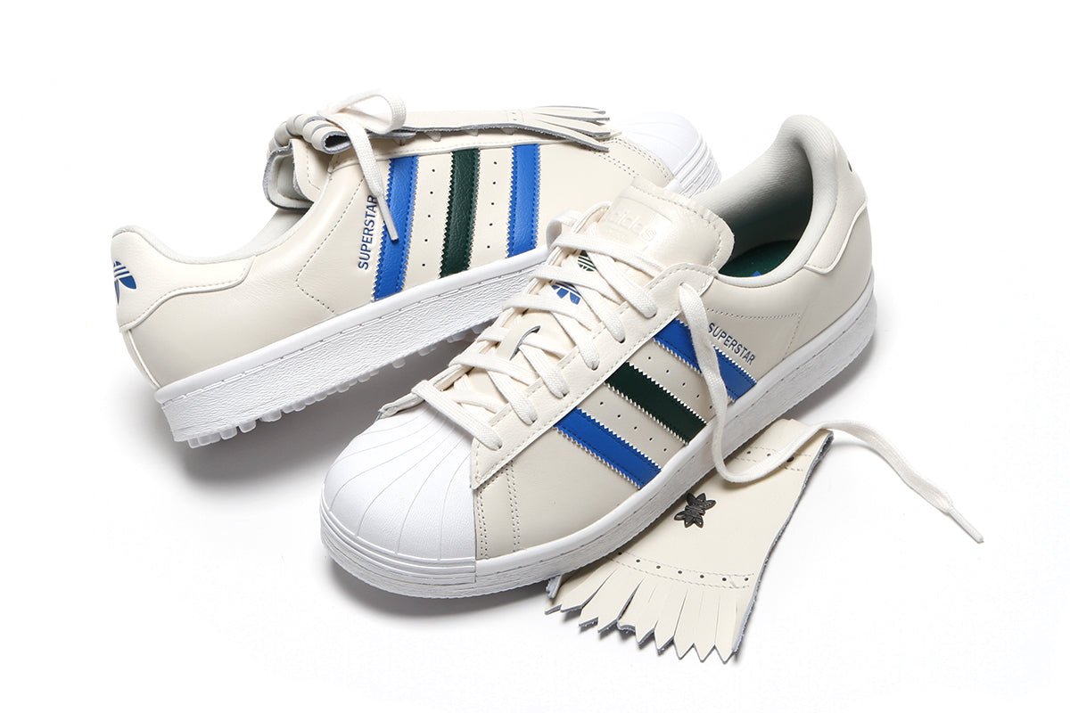 Adidas | Rolling Links Superstar Spikeless Golf Shoe Chalk White Collegiate Green Bluebird