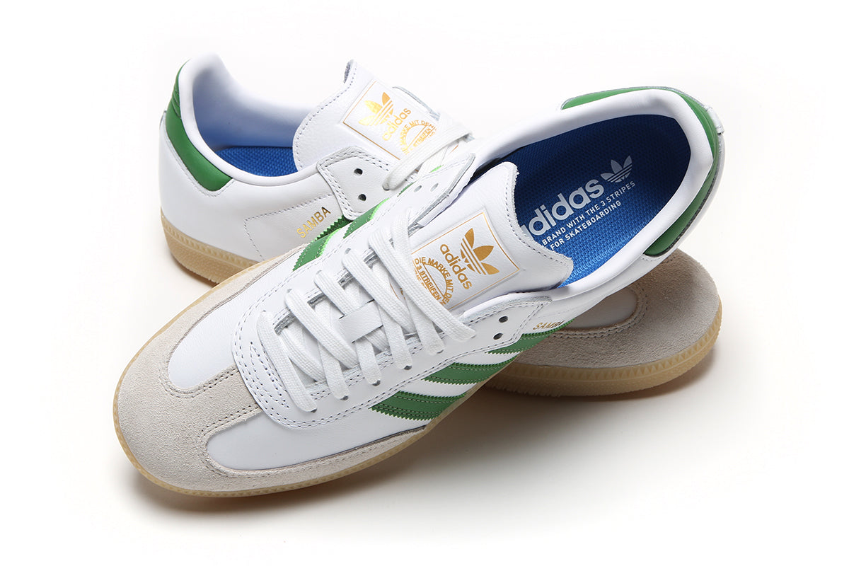 Adidas - Samba ADV
Style # JP8522
Color : Footwear White / Court Green