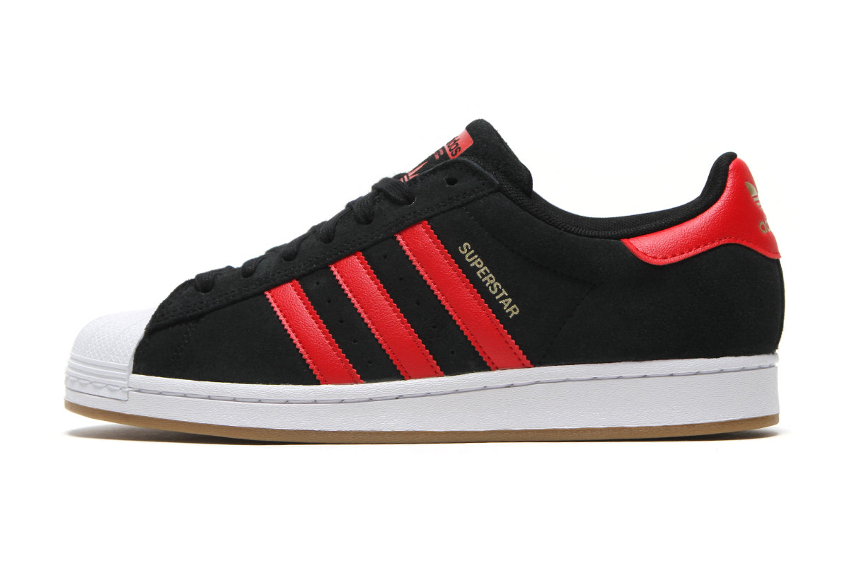 Adidas - Superstar ADV
Style # KI5731
Color : Core Black / Better Scarlet / Cloud White
