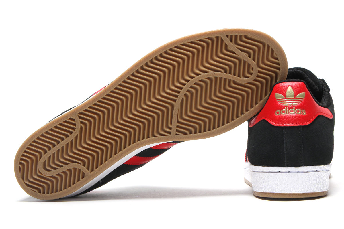 adidas Superstar ADV - Black/Better Scarlet 10.5 adidas Superstar ADV - Black/Better Scarlet 10.5