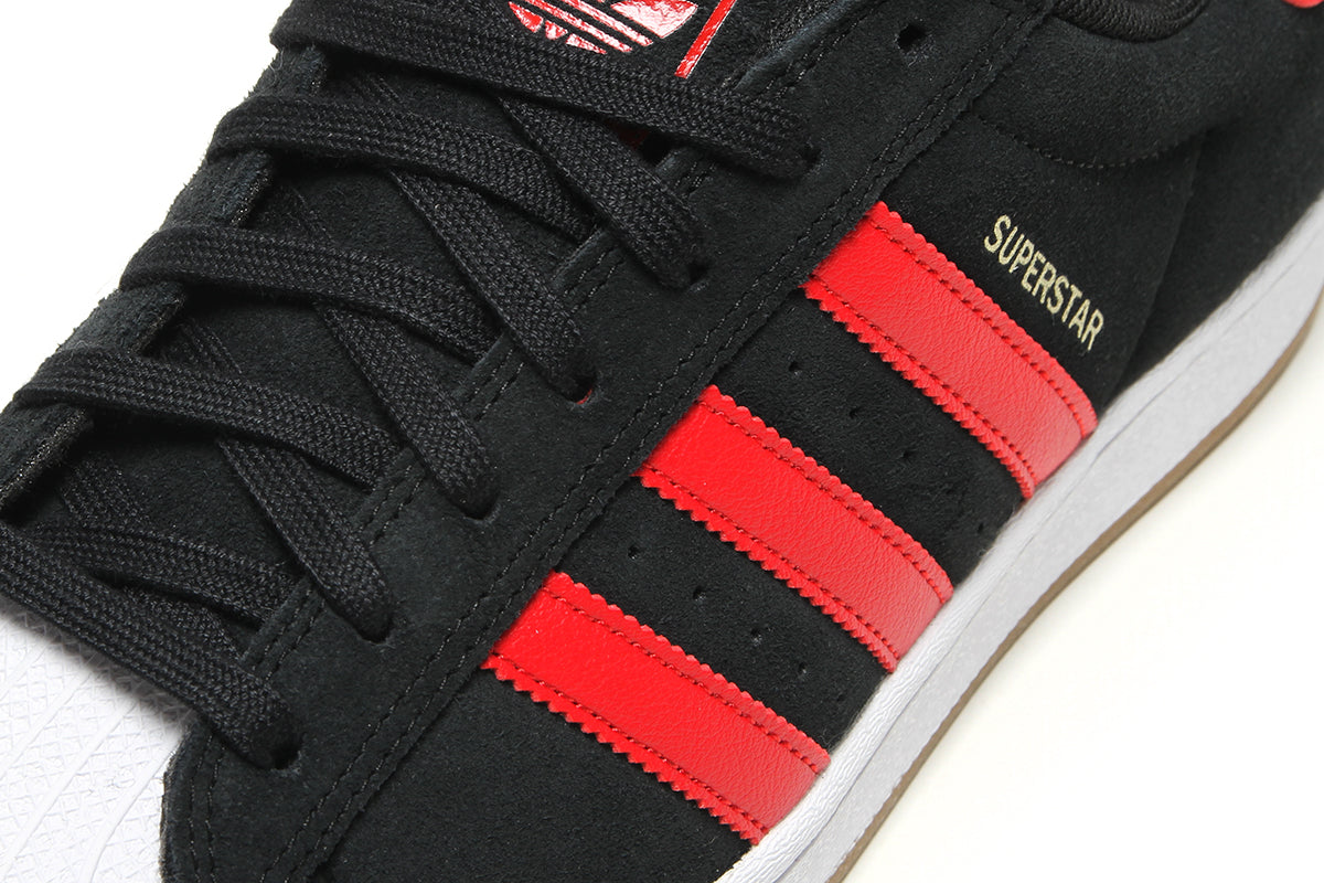 Adidas - Superstar ADV
Style # KI5731
Color : Core Black / Better Scarlet / Cloud White