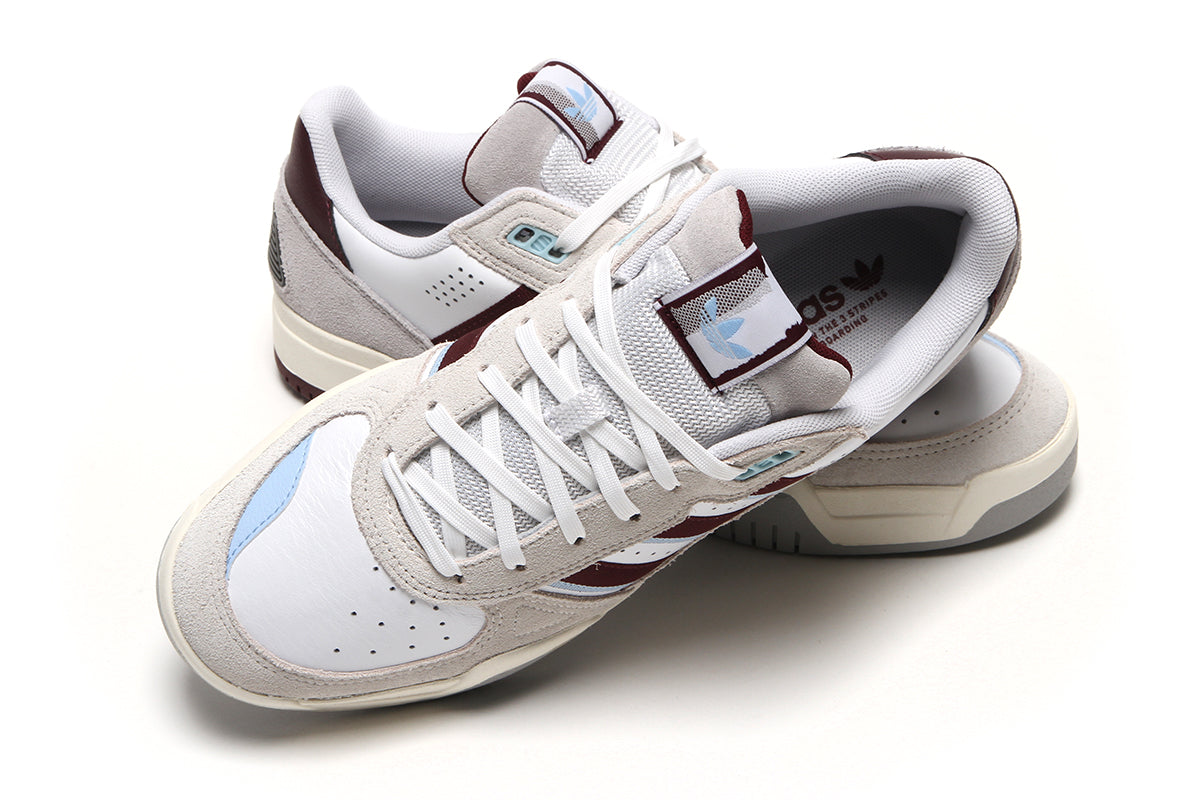 Adidas Skateboarding - Tekkira Cup
Style # HQ4811
Color : Cloud White / Maroon / Clear Sky