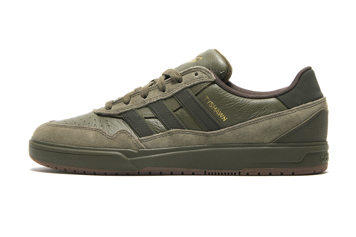 Adidas - Tyshawn II
Style # JQ1132
Color : Olive Strata / Shadow Olive / Gum