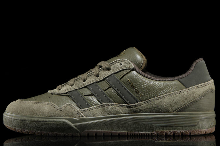 Adidas - Tyshawn II
Style # JQ1132
Color : Olive Strata / Shadow Olive / Gum