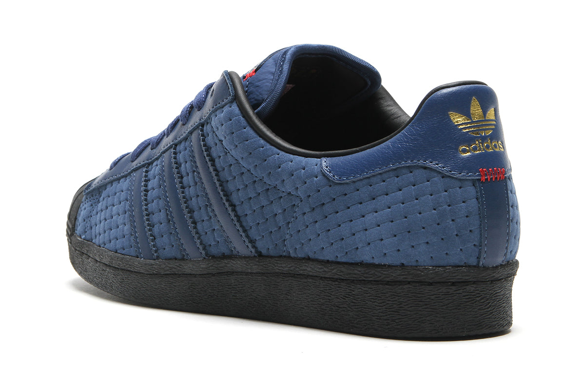 Adidas - Superstar x Arrow & Beast
Style # JS2594
Color : Night Marine / Core Black