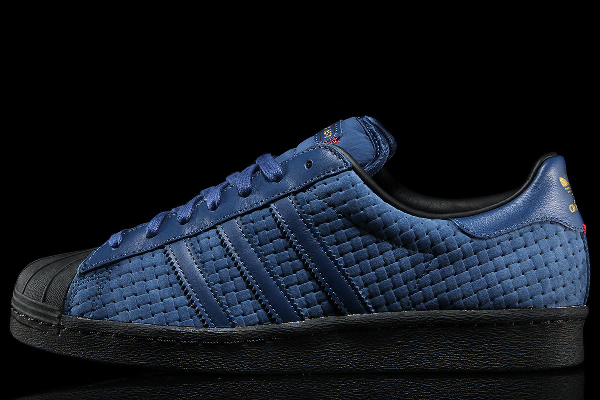 Adidas - Superstar x Arrow & Beast
Style # JS2594
Color : Night Marine / Core Black