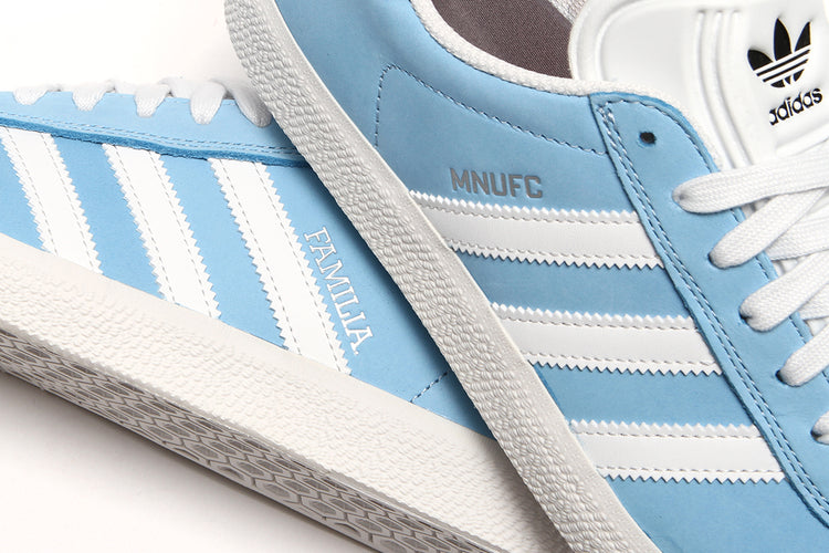 Adidas | Gazelle ADV x The MNUFC "Familia" Light Blue Crystal White Core Black