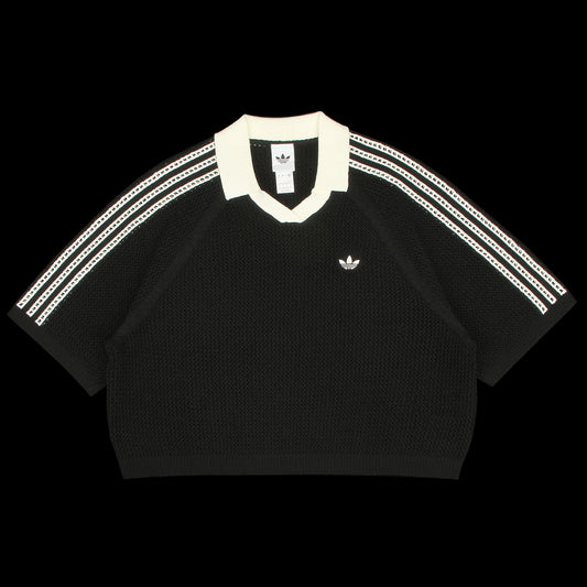 Adidas Originals - Women's Knitted Crochet Polo
Style # KC6491
Color : Black