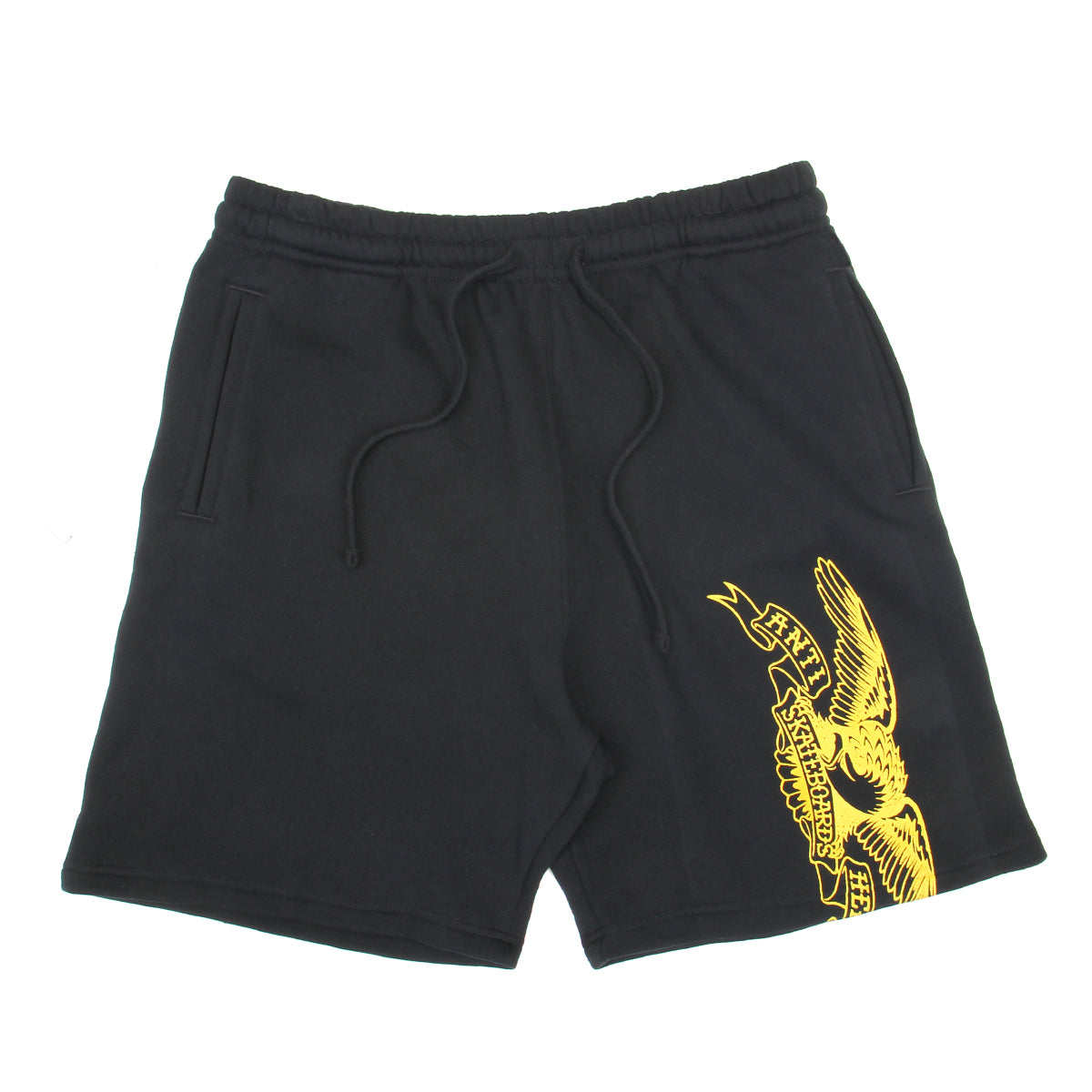 Anti Hero - Basic Eagle Shorts
Color : Black / Yellow