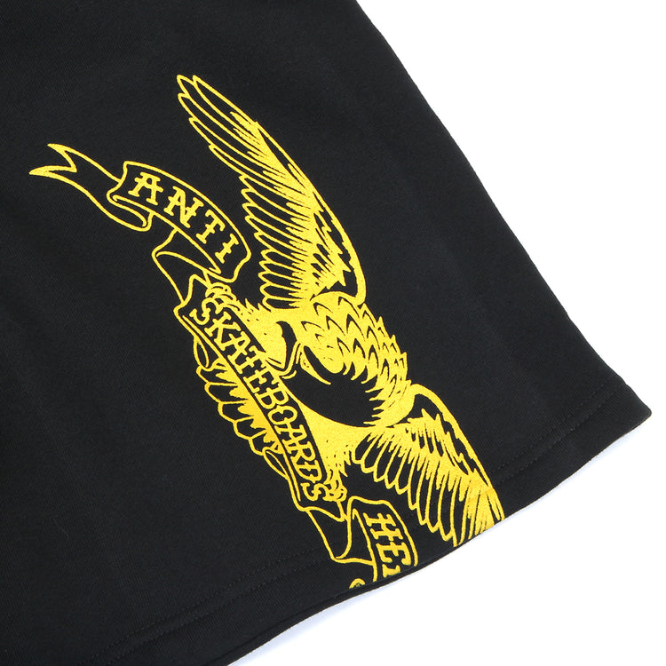 Anti Hero - Basic Eagle Shorts
Color : Black / Yellow