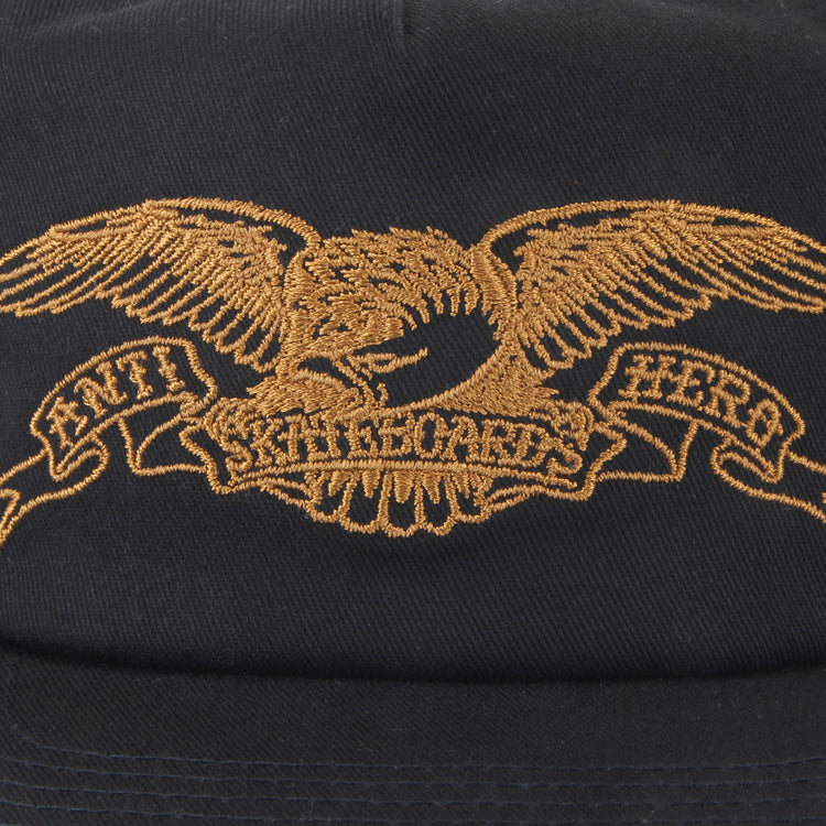Anti Hero - Basic Eagle Hat
Color : Black / Gold