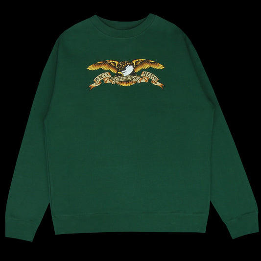 Anti Hero | Eagle Crewneck Sweatshirt Dark Green