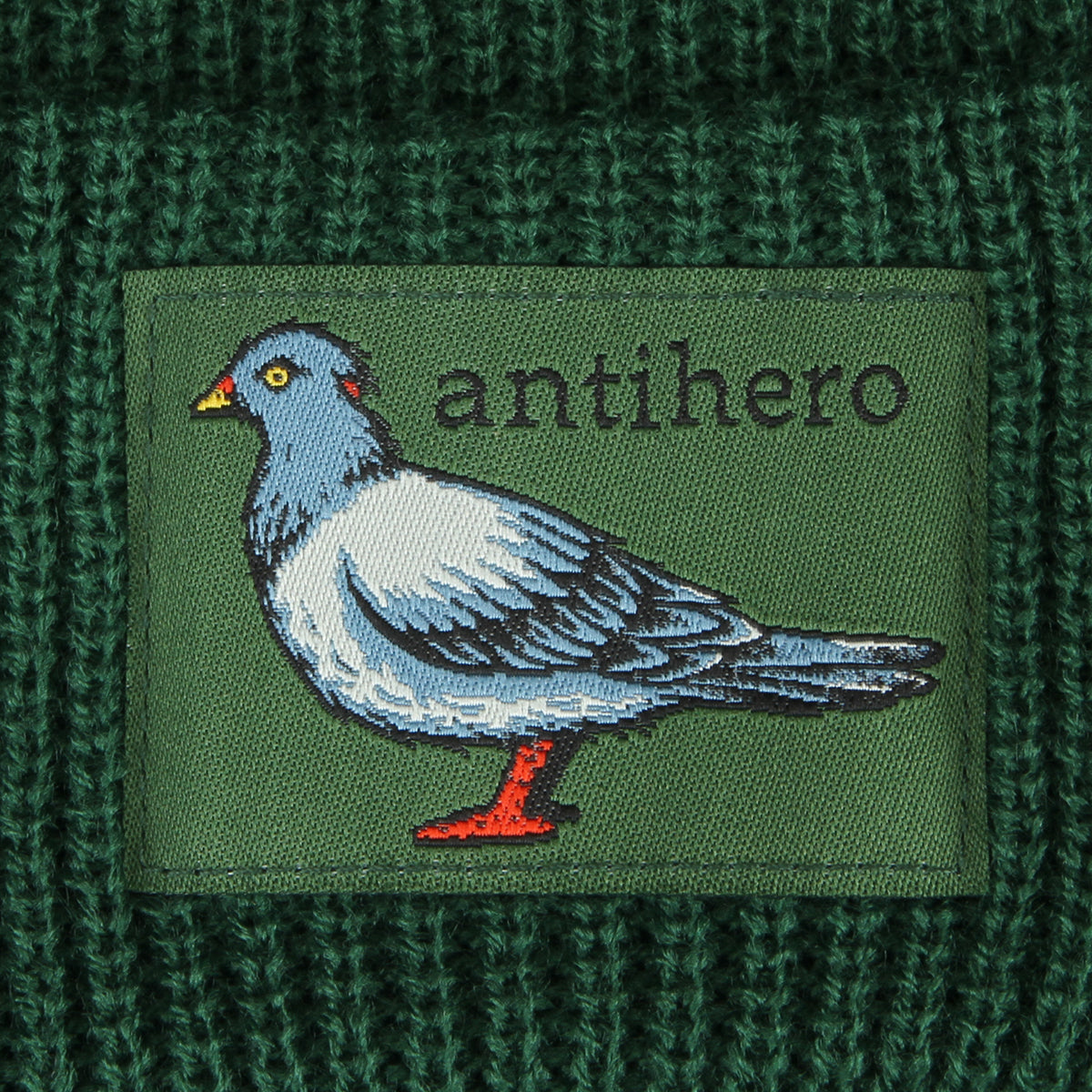 Anti Hero | Lil Pigeon Label Beanie Green