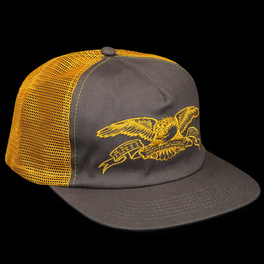 Anti Hero | Basic Eagle Snapback Hat Grey / Gold