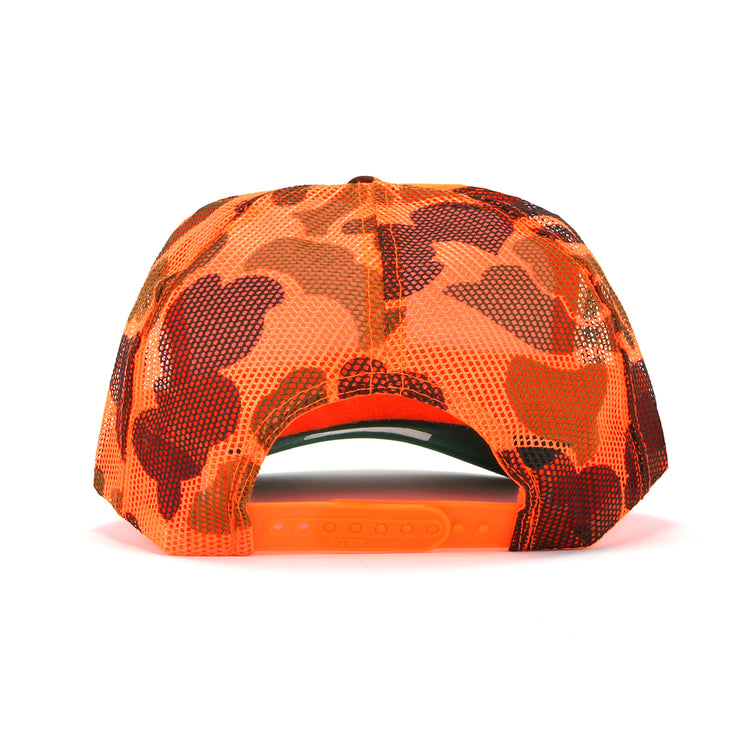 Thrasher x Anti Hero | Mag Banner Trucker Hat Orange Camo