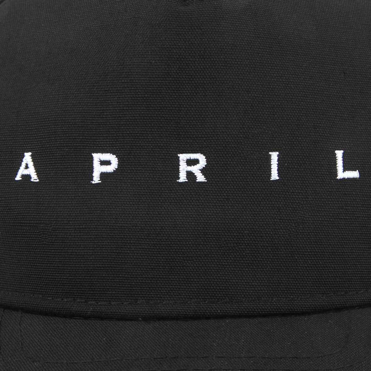 April | EMB Snapback Hat Black