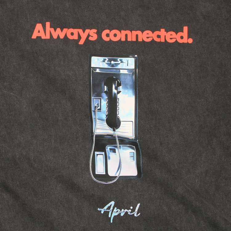 April | Always Connected T-Shirt Vintaged Black