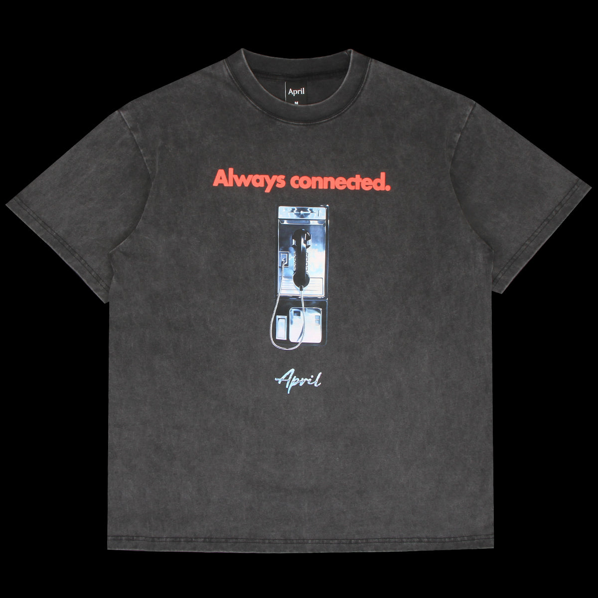 April | Always Connected T-Shirt Vintaged Black