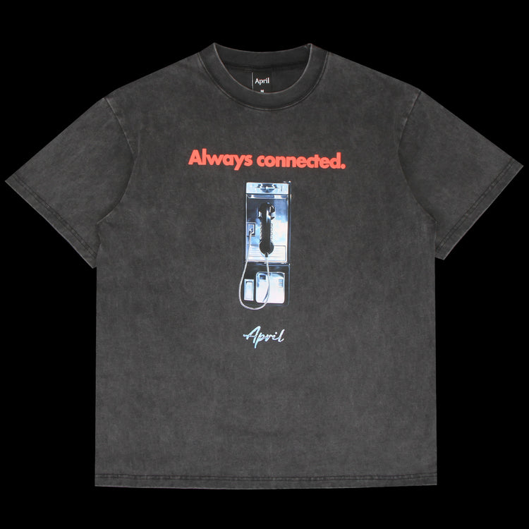 April | Always Connected T-Shirt Vintaged Black