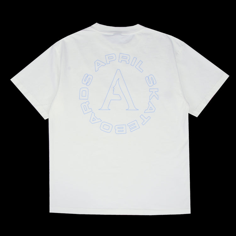 April | Full Circle T-Shirt White