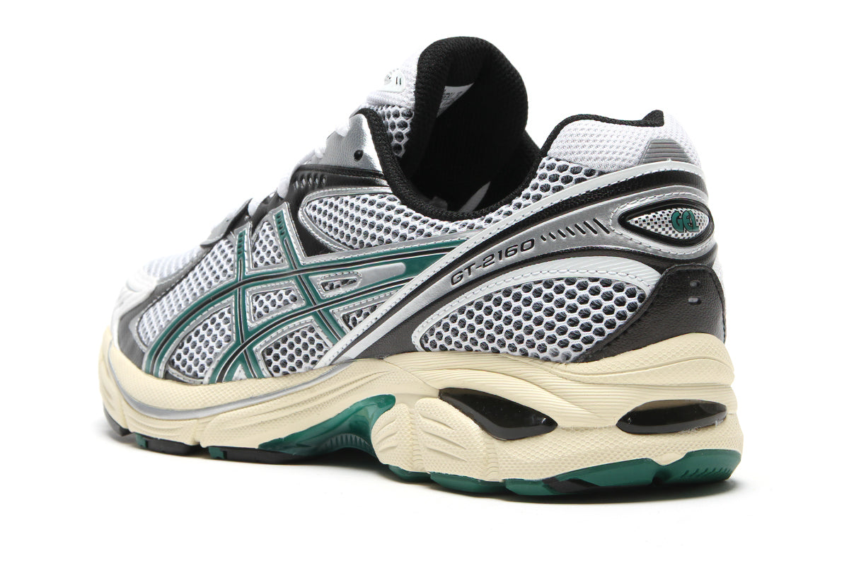 Asics | GT-2160
Style # 1203A275.106
Color : White / Jasper Green