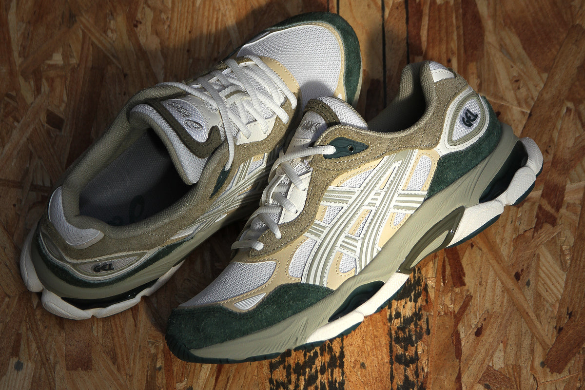 Asics - Gel-NYC 2.0
Style # 1203B079.100
Color : Cream / Dusty Fern
