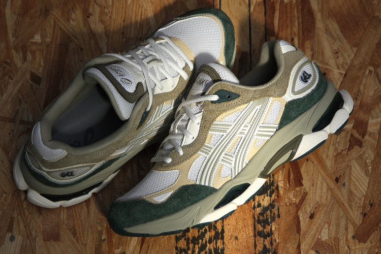 Asics - Gel-NYC 2.0
Style # 1203B079.100
Color : Cream / Dusty Fern