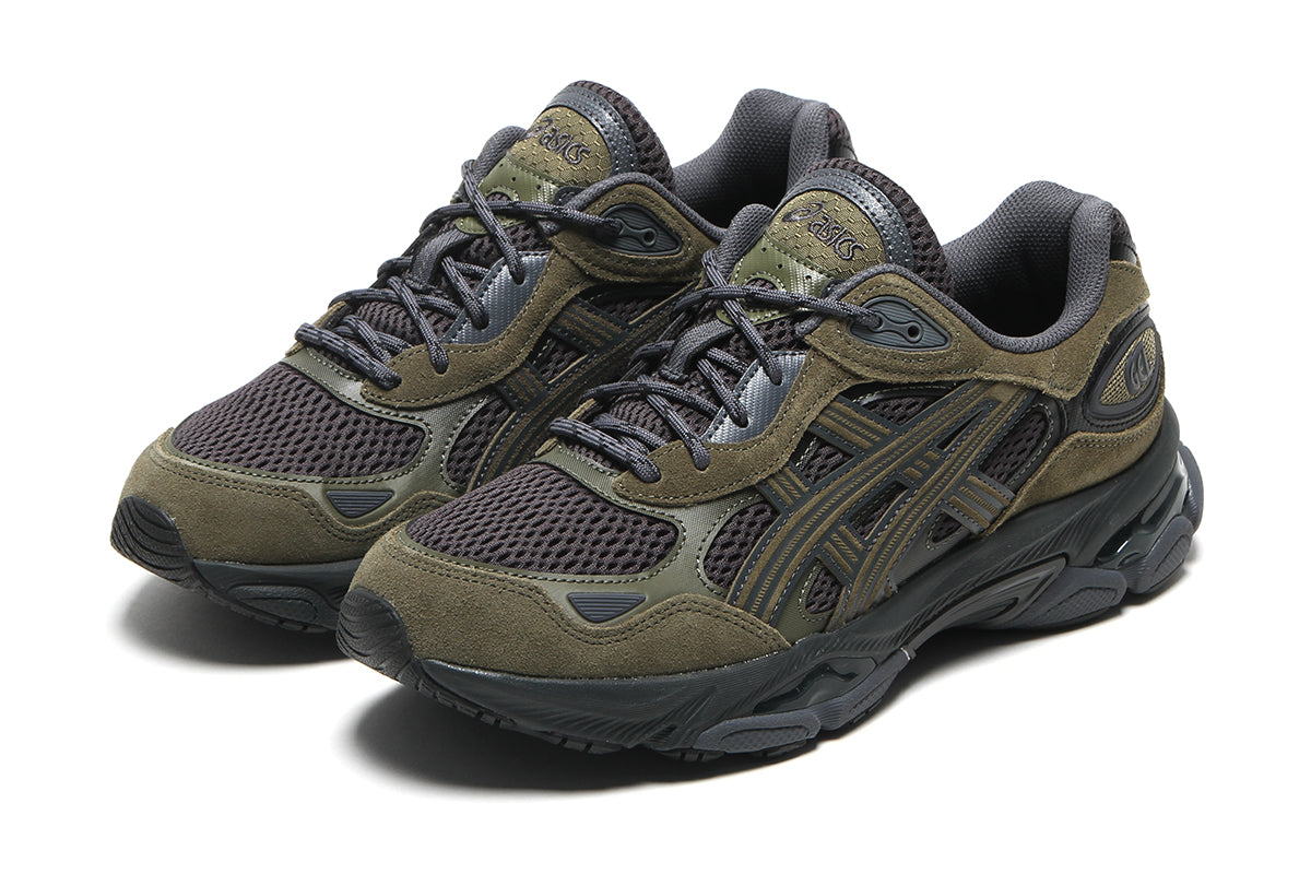 Asics - Gel-NYC 2.0
Style # 1203B080.021
Color : Graphite Grey / Loden Green