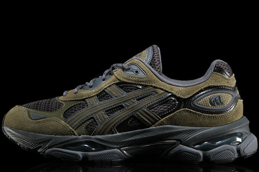 Asics - Gel-NYC 2.0
Style # 1203B080.021
Color : Graphite Grey / Loden Green