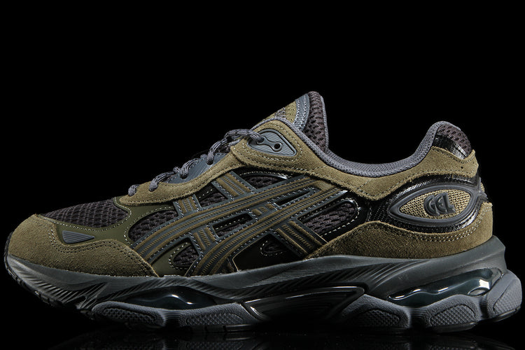 Asics - Gel-NYC 2.0
Style # 1203B080.021
Color : Graphite Grey / Loden Green