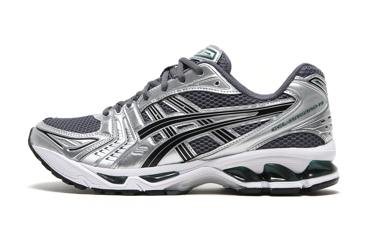 Asics - Gel-Kayano 14
Style # 1203A537.020
Color : Metropolis / Jasper Green