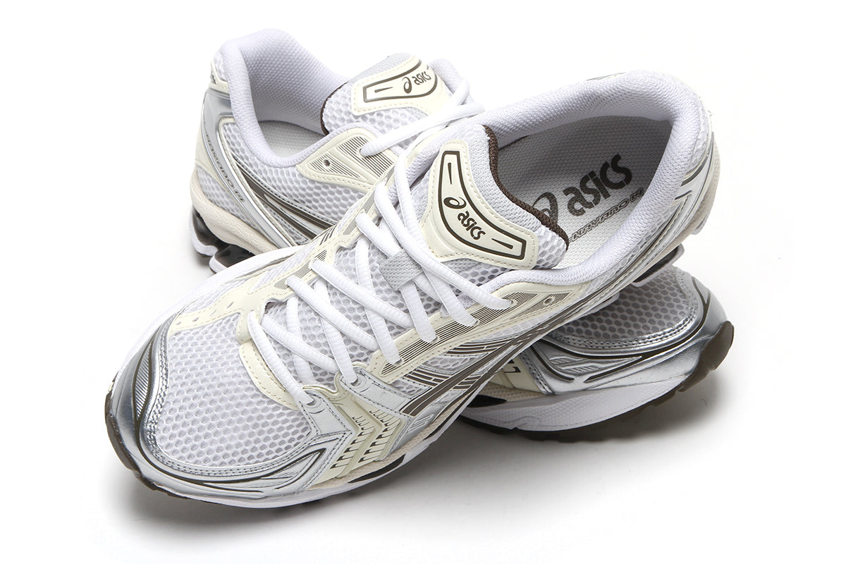 Asics - Gel-Kayano 14
Style # 1203A537.111
Color : White / Ivory
