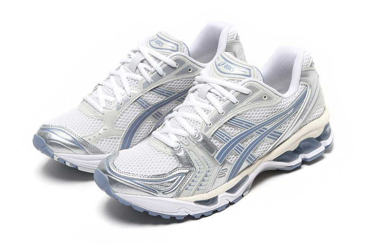 Asics - Gel-Kayano 14
Style # 1203A537.115
Color : White / Light Navy
