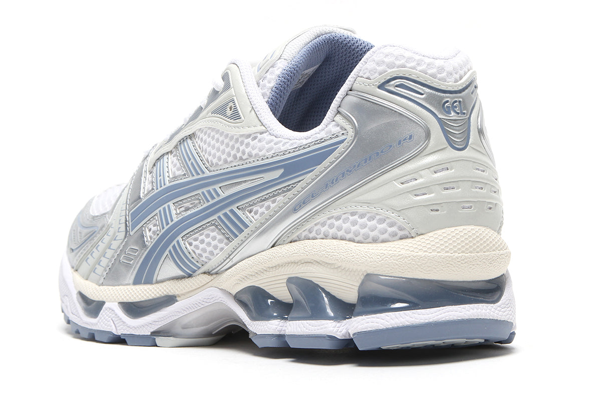 Asics - Gel-Kayano 14
Style # 1203A537.115
Color : White / Light Navy
