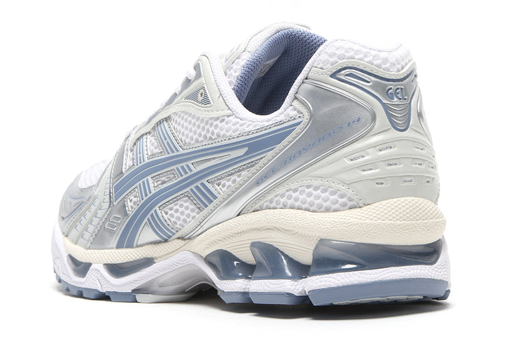 Asics - Gel-Kayano 14
Style # 1203A537.115
Color : White / Light Navy