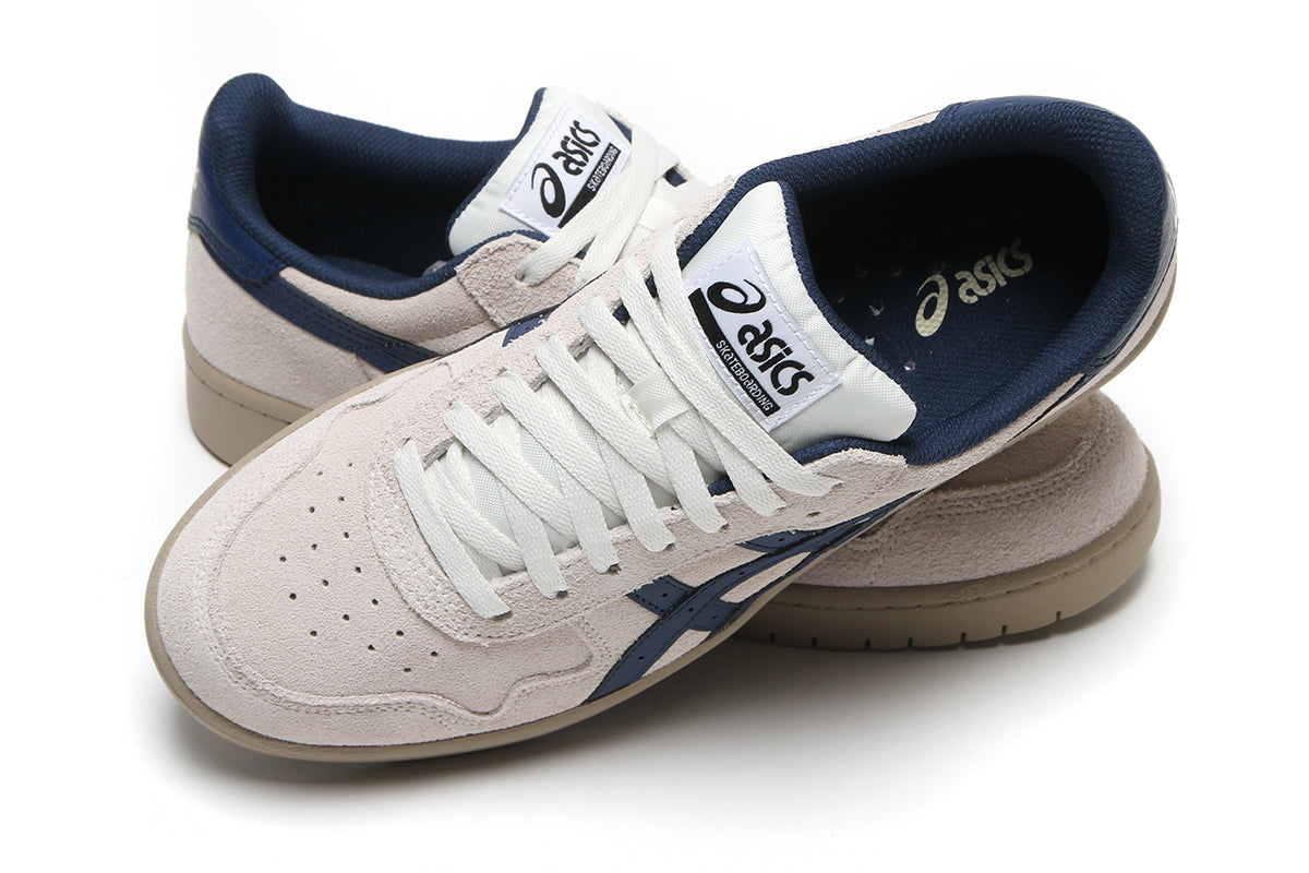 Asics Skateboarding - Japan Pro
Style # 1201A920.101
Color : Cream / Independence Blue