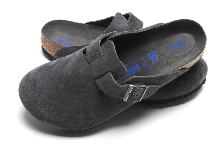 Birkenstock - Boston SFB
Style # 132080
Color : Charcoal