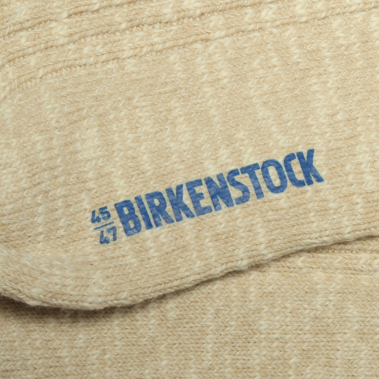 Birkenstock - Cotton Slub Sock
Color : Beige / White