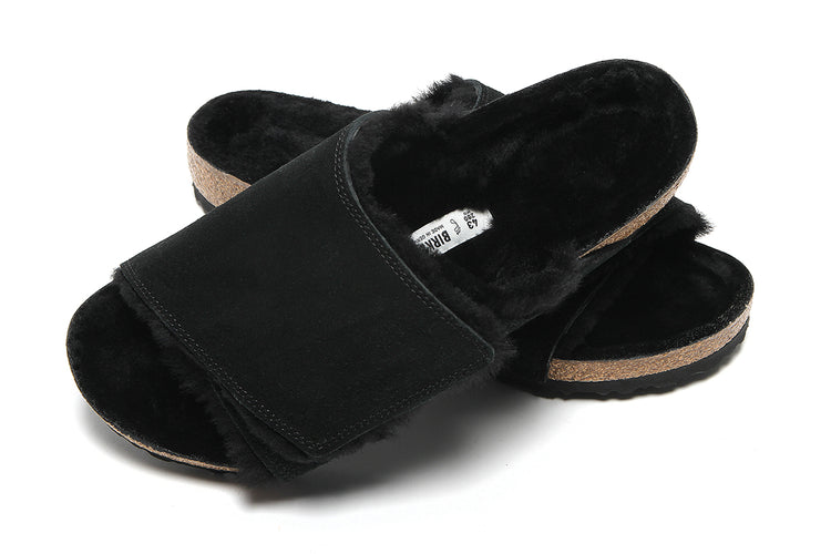Birkenstock - Solana Shearling
Style # 1032416
Color : Black