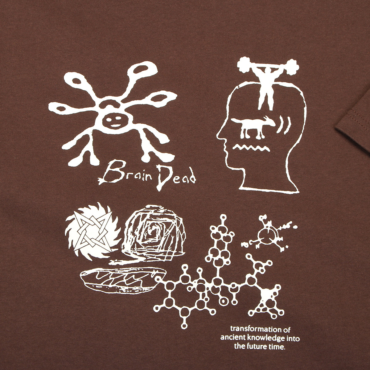 Brain Dead - Ancient Knowledge T-Shirt
Color : Berry