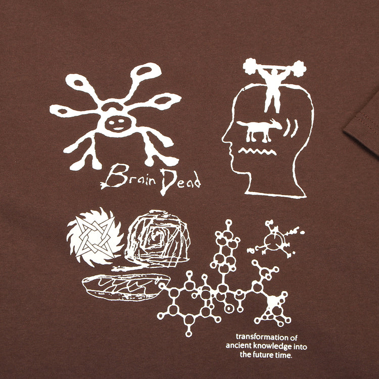 Brain Dead - Ancient Knowledge T-Shirt
Color : Berry